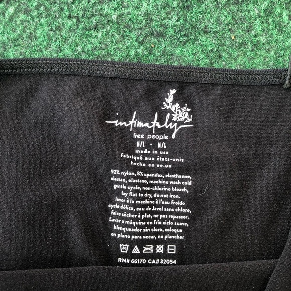 NWOT Free People Intimately Seamless Bodycon Slip Dress Black Sz M/L - Picture 9 of 9